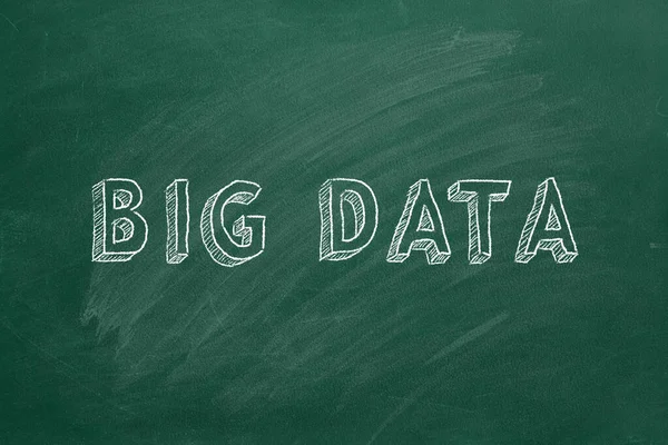 Big Data Зеленой Доске — стоковое фото