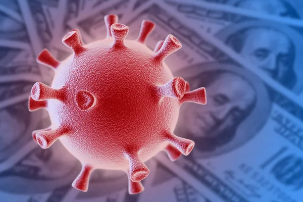 Concepto Coronavirus Impacto Del Coronavirus Economía Los Mercados Globales — Foto de Stock