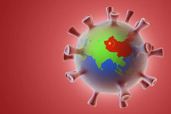 Propagation Virus Sur Planète Collage Virus Globe Concept Virus Corona — Photo