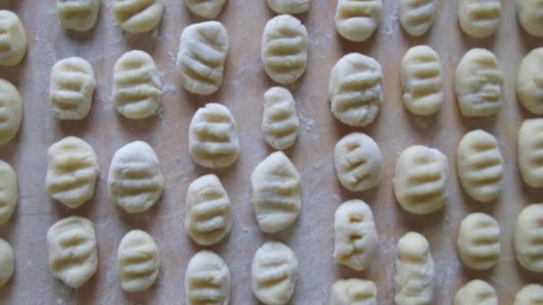 Pasta fatta in casa Gnocchi — Video Stock