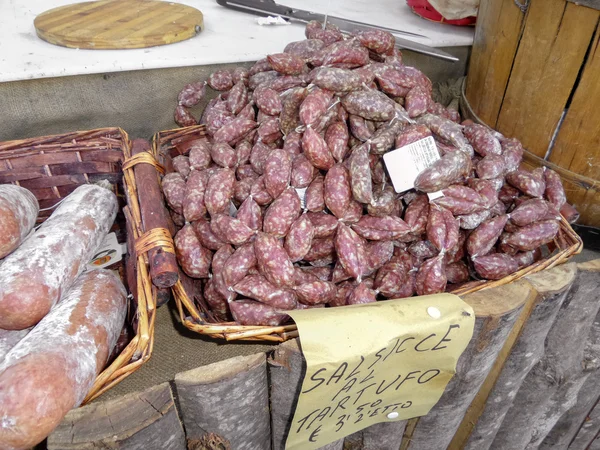 Italian Truffle Sausage — Stock Photo, Image
