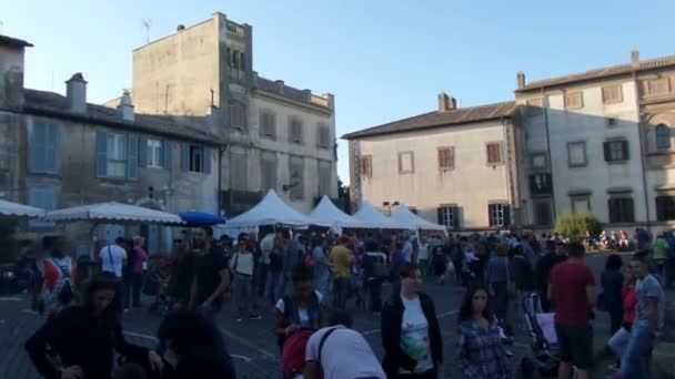 Porcini grzyby Festiwal Oriolo Romano Włochy — Wideo stockowe