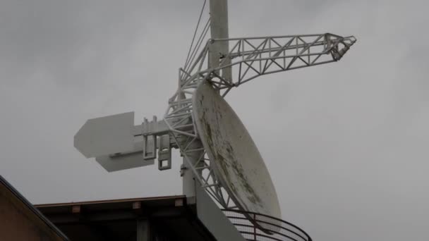 Sistema de antena de radar de meteorologia — Vídeo de Stock