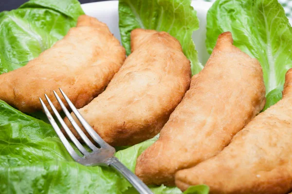 Primer plano de la placa con Panzerotti — Foto de Stock