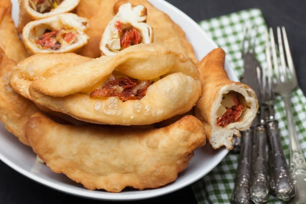 Італійський Panzerotti крупним планом — стокове фото