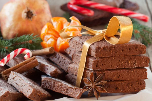 Mostaccioli fatti in casa per Natale — Foto Stock