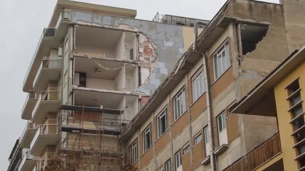 Tornado Devastation Ladispoli Italy — Stock Video