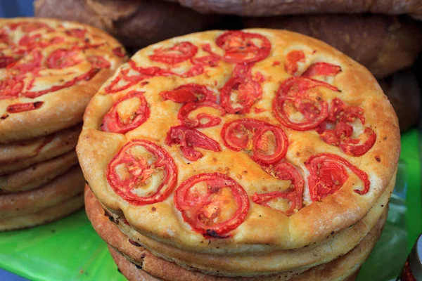 Apulian 토마토 빵 — 스톡 사진