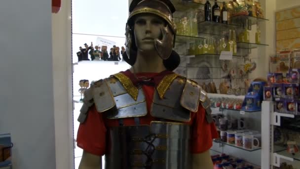 Costume In Gadgets Shop — Stock Video