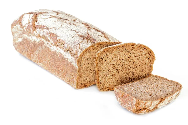 Pão de centeio isolado — Fotografia de Stock