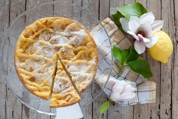 Tranche de gâteau de grand-mère — Photo