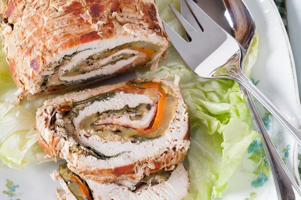 Turkey Roll Closeup — Stock Photo, Image