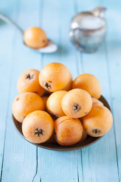 Fresh Ripe Loquats — Stock Photo, Image