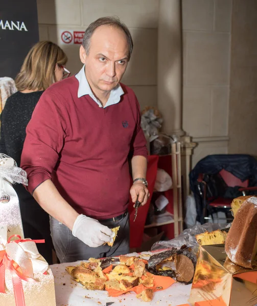 Országos vásár Panettone és Pandoro Róma Olaszország — Stock Fotó