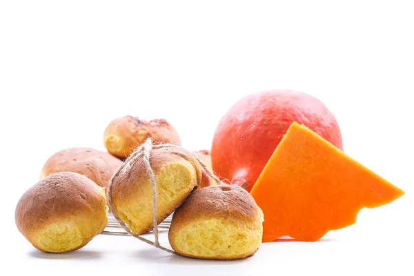 Pumpkin sweet buns — Stock Photo, Image