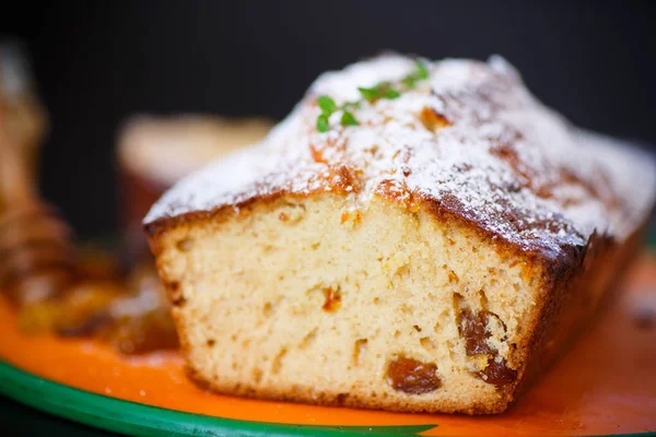 Tök muffin, mézzel és mazsolával — Stock Fotó