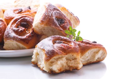 Çekirdekli kuru üzüm tatlı rulolar