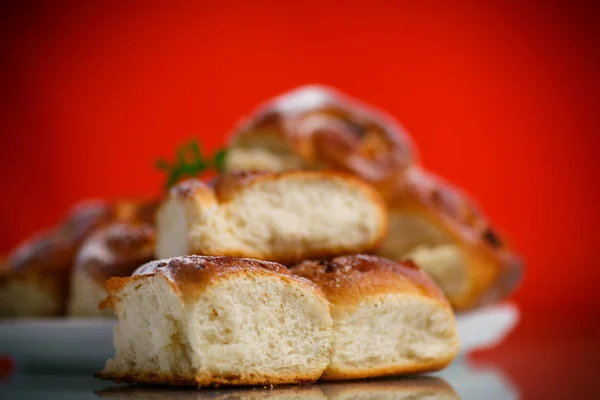 Sweet rolls with raisins — Stock Photo, Image