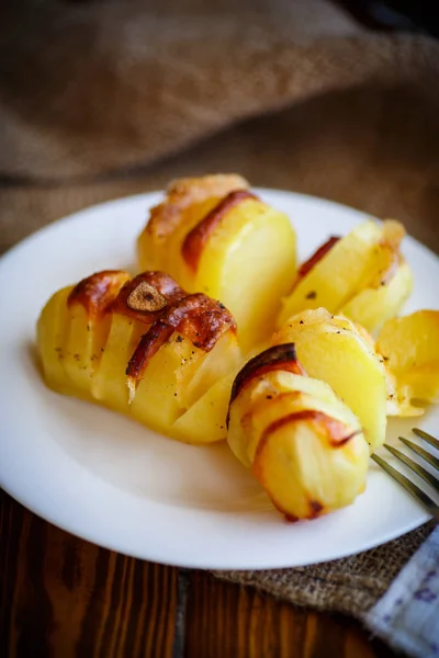 Batatas recheadas com bacon — Fotografia de Stock