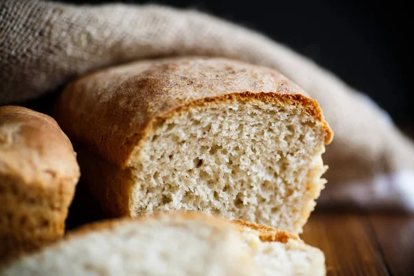 Pane fresco fatto in casa grano saraceno — Foto Stock