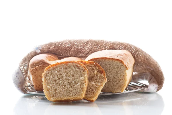 Taze ev yapımı buğday ekmek — Stok fotoğraf