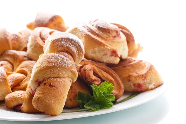 Sweet buns with jam — Stock Photo, Image