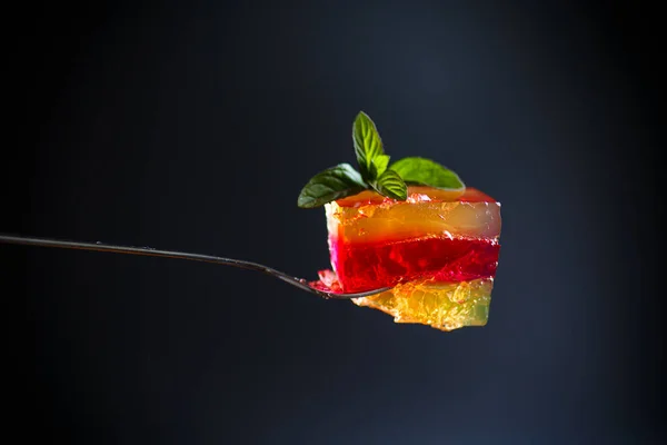 Multi-colored fruit jelly — Stock Photo, Image