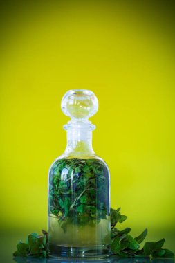 Nane şurubu bir cam şişe