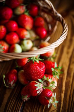 Olgun kırmızı çilekler