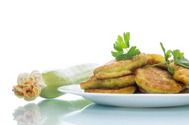 Kabak krep bir plaka üzerinde