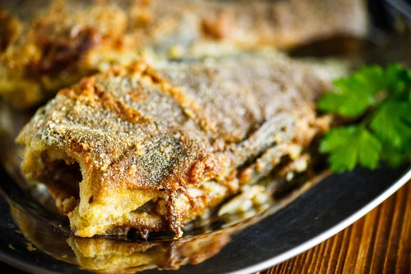 パン粉で揚げた魚 — ストック写真
