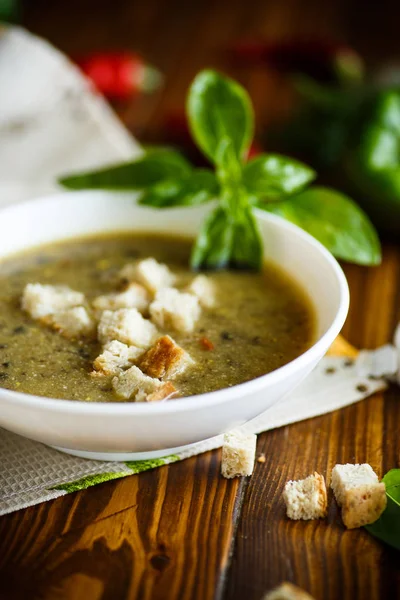 Soup puree from various vegetables and mushrooms — Stock Photo, Image