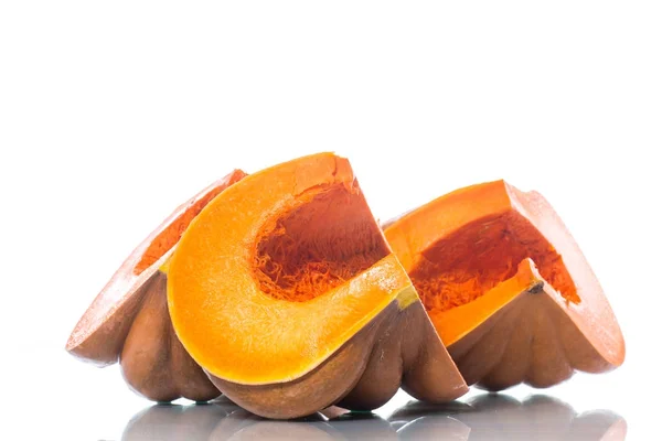 Pedaço de abóbora laranja madura — Fotografia de Stock