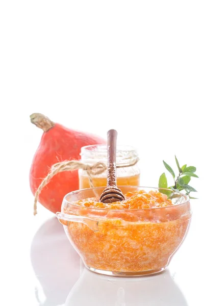 蜂蜜的甜南瓜粥 — 图库照片