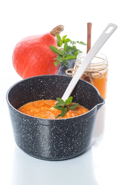 Sweet pumpkin porridge with honey — Stock Photo, Image