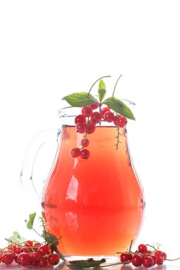 Olgun kırmızı kuş üzümü, taze Komposto