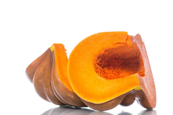 Stuk van rijpe oranje pompoen — Stockfoto