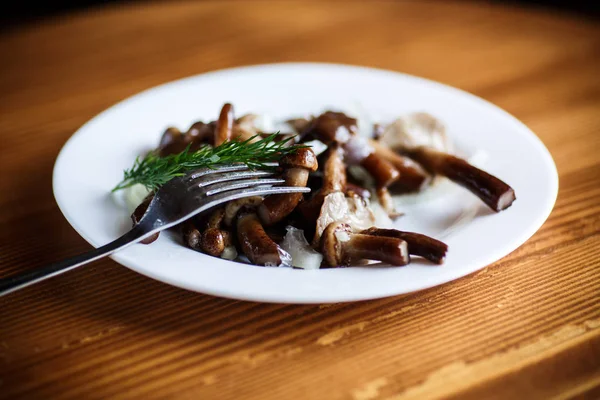 Funghi marinati con cipolle — Foto Stock