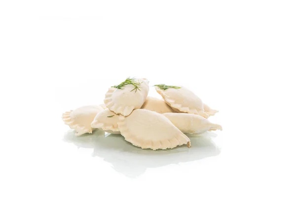 Dumplings gevuld met raw — Stockfoto