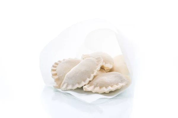 Dumplings stuffed with raw — Stock Photo, Image