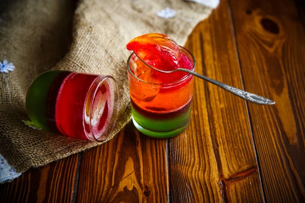 Jelly vruchten gekleurde bladerdeeg — Stockfoto