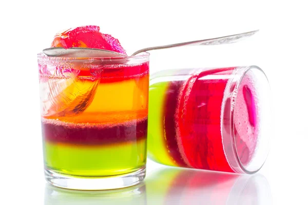 Jelly frukt färgade puff — Stockfoto