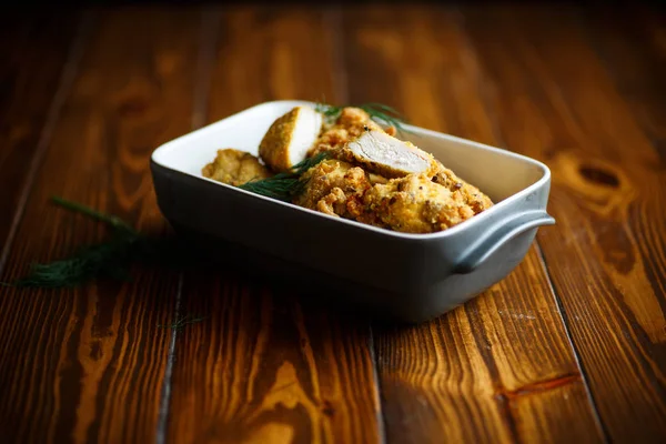 meyilli dereotu ile kızarmış tavuk