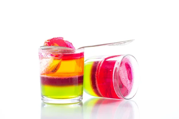 Jelly fruit colored puff — Stock Photo, Image