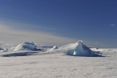 Buzdağları Snow Hill Antarktika'daki güzel görünümü
