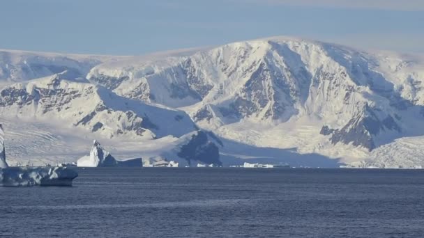 Mountain view Antarktika — Stok video