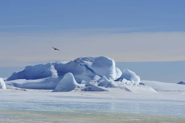 Bela vista de icebergs na Antártida de Snow Hill — Fotografia de Stock