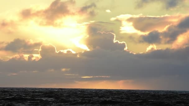 Puesta de sol en la Antártida — Vídeo de stock