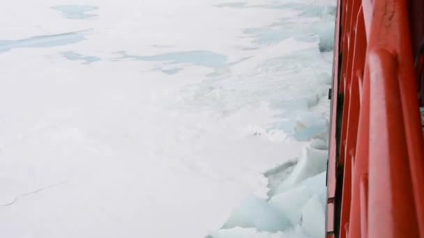 Utazás a jégen, az Északi-sark — Stock videók
