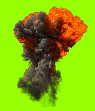 Bomba patlama - 3d render